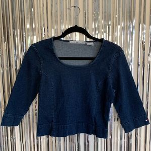 🎁 (4 for $25) Tommy Hilfiger Jean Crop Top